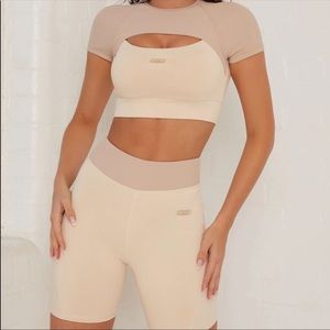 Oh Polly Boo tee biker shorts